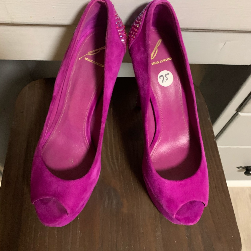 Magenta Stud Heel